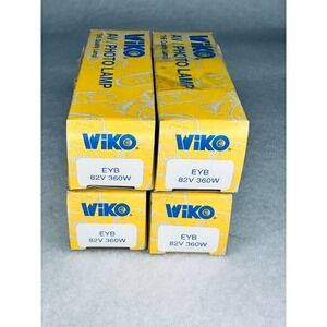 4 Wiko EYB Vintage Photo Lamp‎ Bulb 82V 360W Projector AV Lighting NOS
